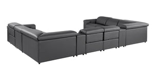 1126 - 10-Piece U-Shaped Sectional Sofa In With 4 Power Recliners & Power Headrests