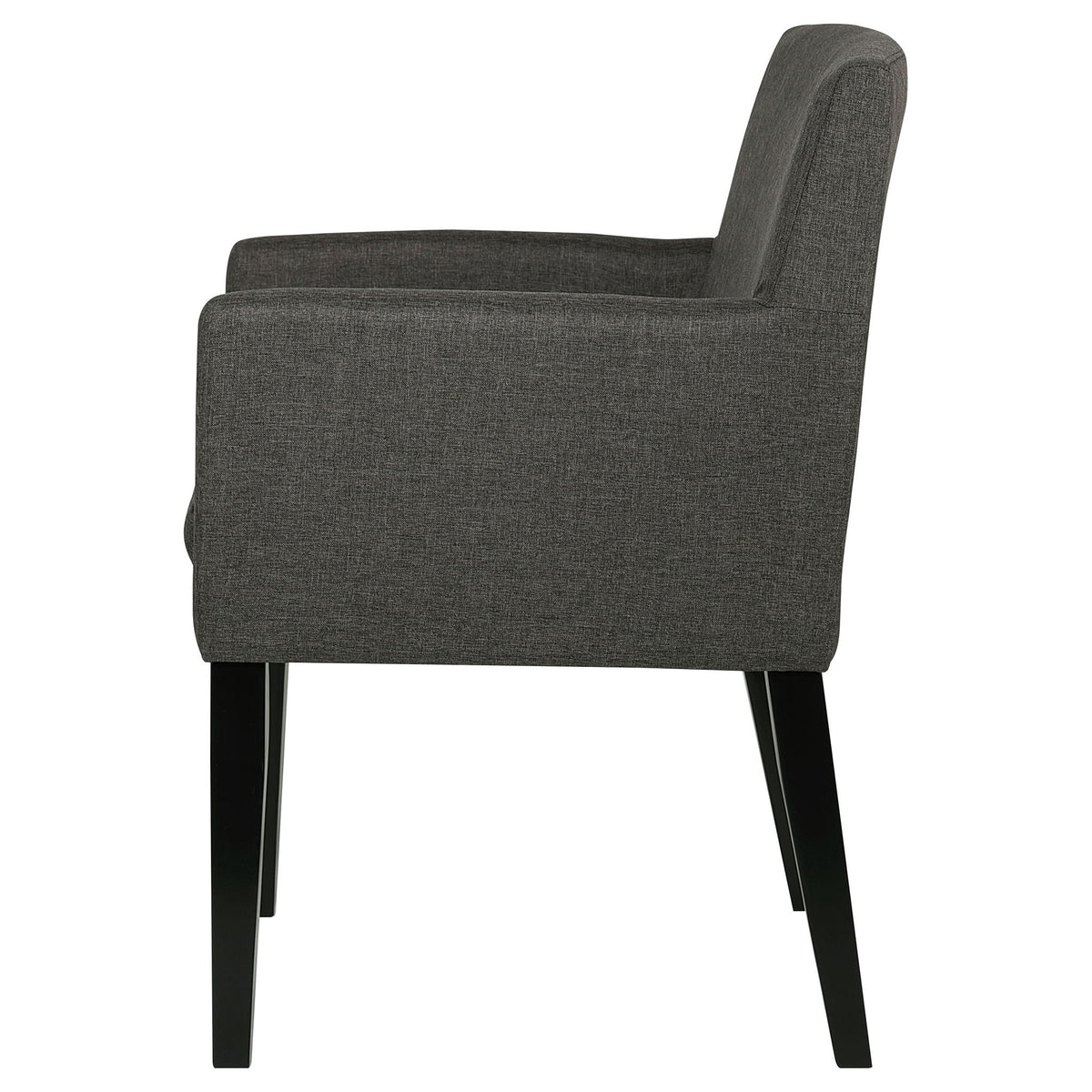 Yorkshire - Upholstered Dining Arm Chair With Cushioned Arms (Set of 2) - Gray