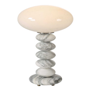 Washed Stones - Mini Lamp - White