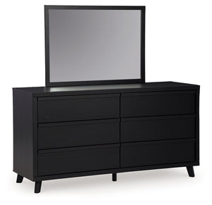 Danziar - Dresser And Mirror - Black - R&R Furniture Gallery (Fountain Valley, CA)