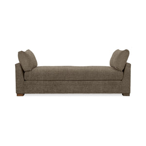 Classic Home Audrey daybed with a wooden frame and upholstered cushions, featuring a stylish and comfortable design.