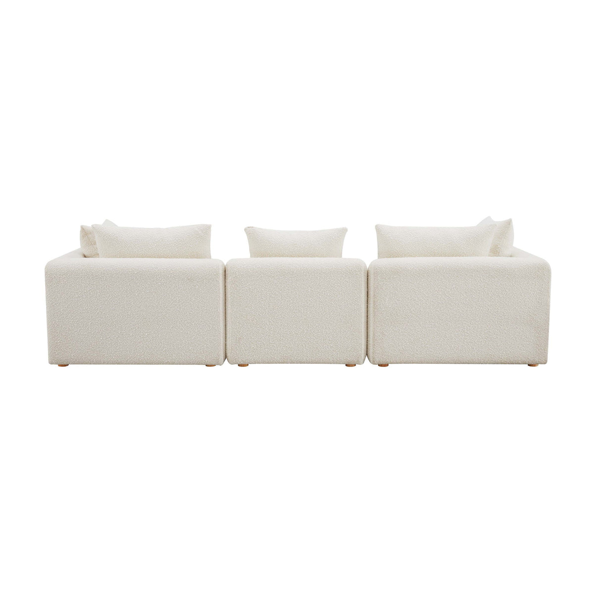 Hangover - Boucle Fabric Sofa - Cream - R&R Furniture Gallery (Fountain Valley, CA)