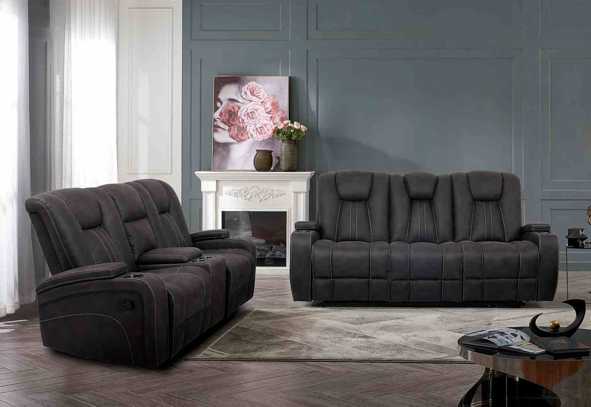 Amirah - Sofa + Glider Loveseat