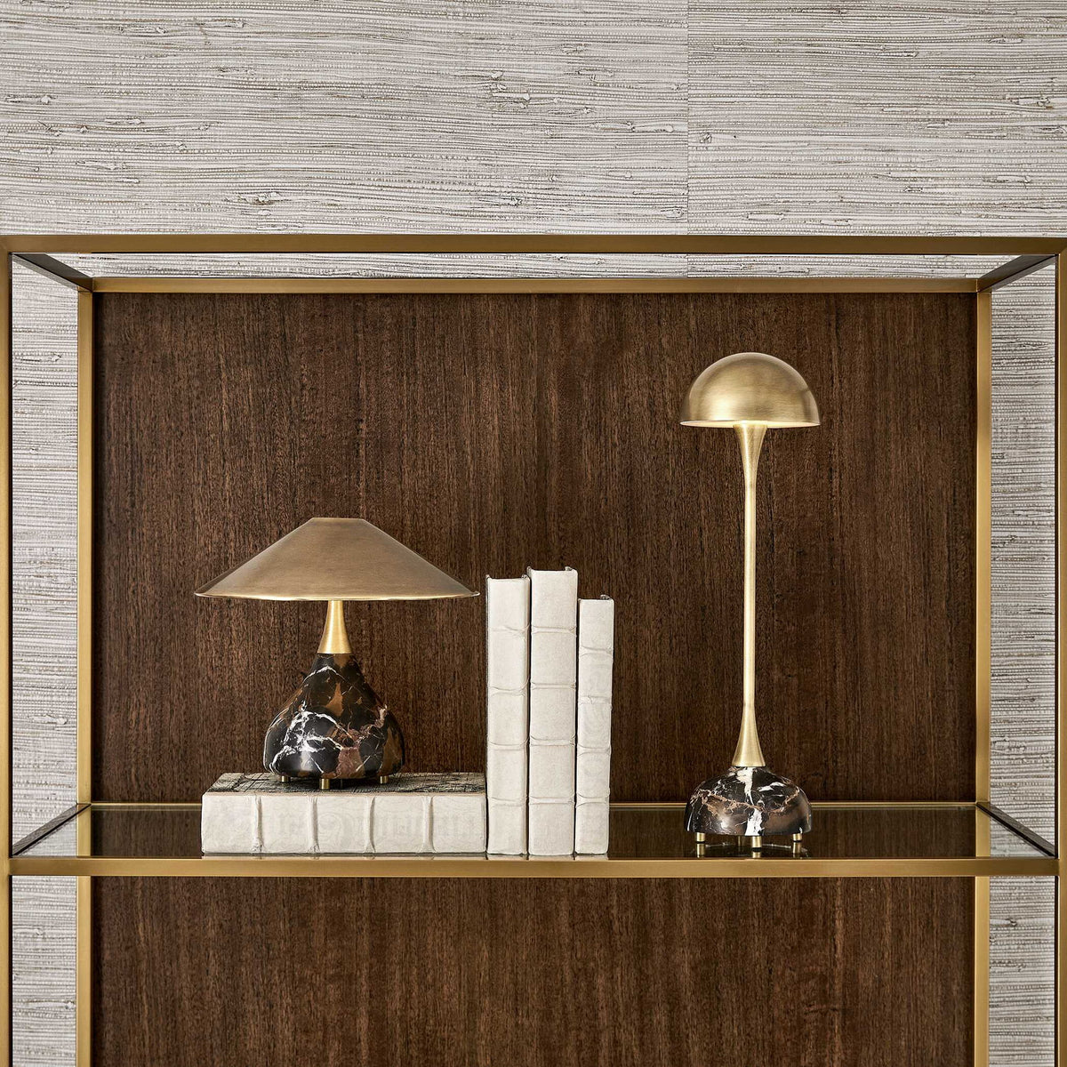 Hard Hat - Rechargeable Mini Lamp - Brass / Brown
