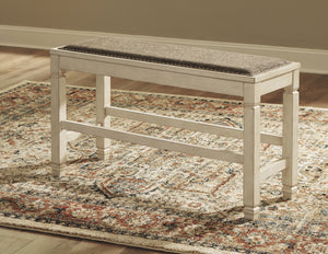 Bolanburg - DBL Counter UPH Bench - Beige - R&R Furniture Gallery (Fountain Valley, CA)