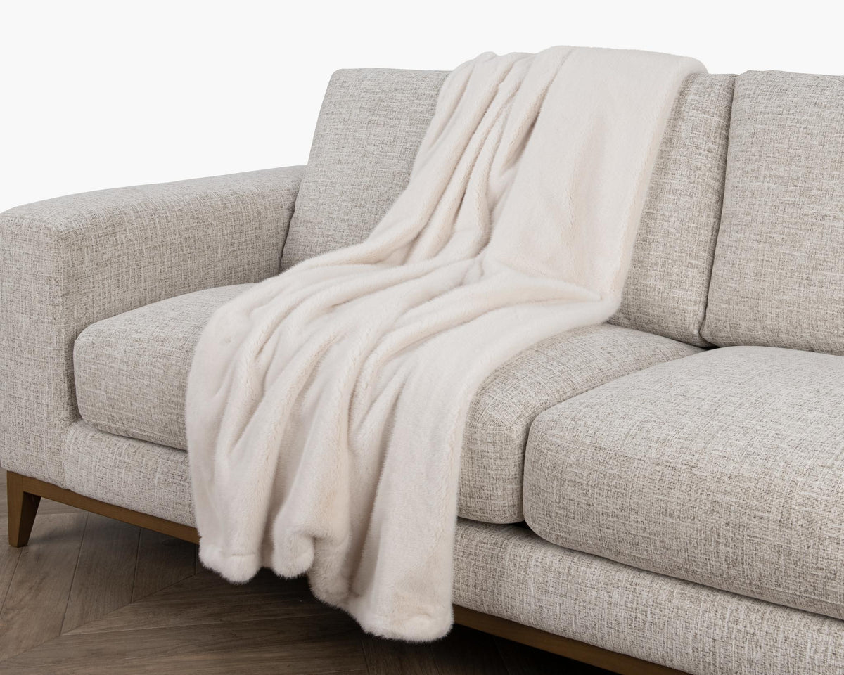 Classic Home Taiga throw blanket with textured fabric, showcasing cozy, stylish throw for living room or bedroom decor.