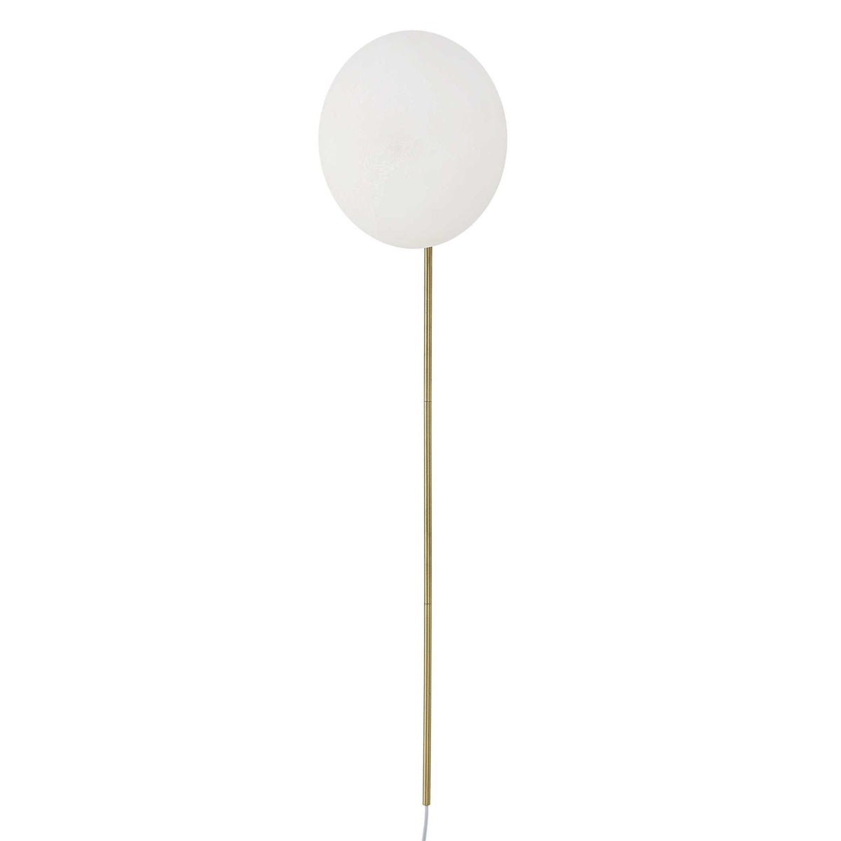 New Moon - Sconce - White / Bright Brass