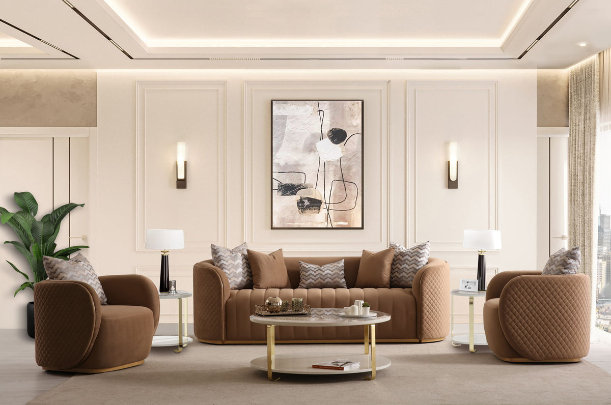 Ariana - Velvet Accent Chair - R&R Furniture Gallery (Fountain Valley, CA)