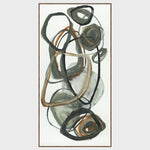 Martini - 36" x 72" Painting Art By Buddy Whitlock - Dark Gray / White - R&R Furniture Gallery (Fountain Valley, CA)