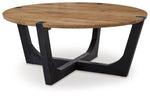 Hanneforth - Round Cocktail Table - Brown - R&R Furniture Gallery (Fountain Valley, CA)