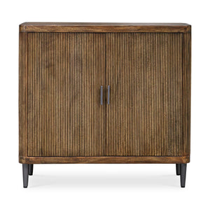 Pinstripe - 2 Door Cabinet - Dark Brown