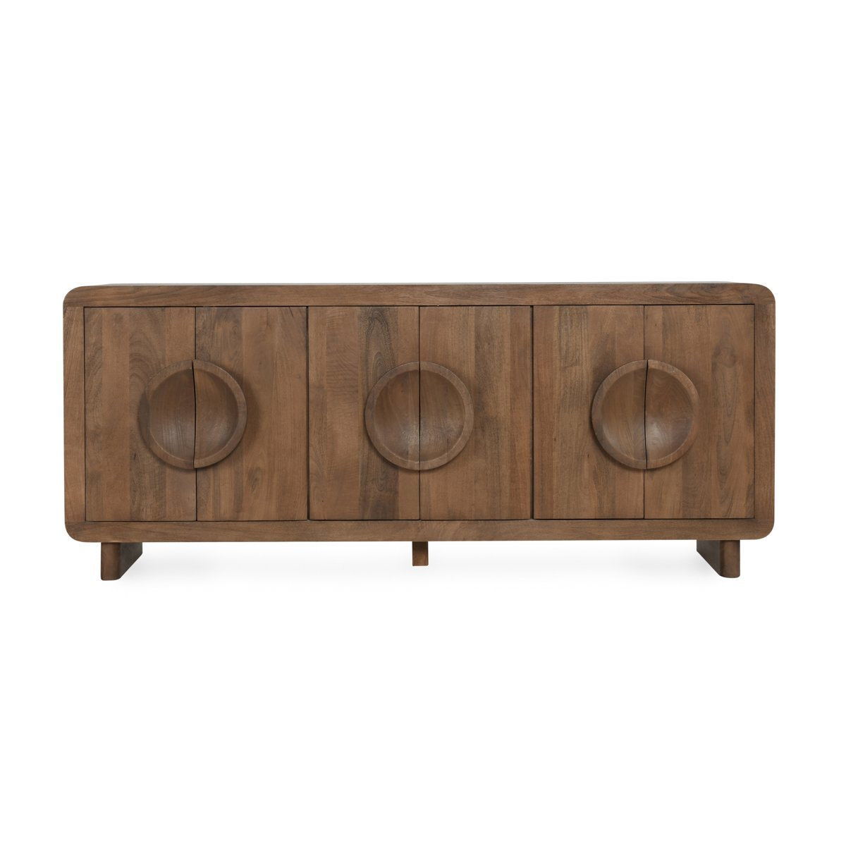 Vally - Wood 6 Door Buffet - Artisan Brown - R&R Furniture Gallery (Fountain Valley, CA)