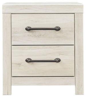 Cambeck - Two Drawer Night Stand - Whitewash - R&R Furniture Gallery (Fountain Valley, CA)