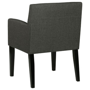 Yorkshire - Upholstered Dining Arm Chair With Cushioned Arms (Set of 2) - Gray