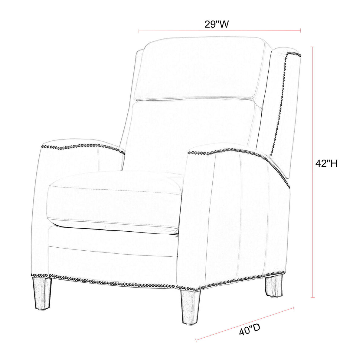 Vermont - Manual Pushback Recliner