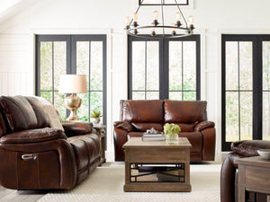Vail - Power Reclining Loveseat - Burnt Sienna