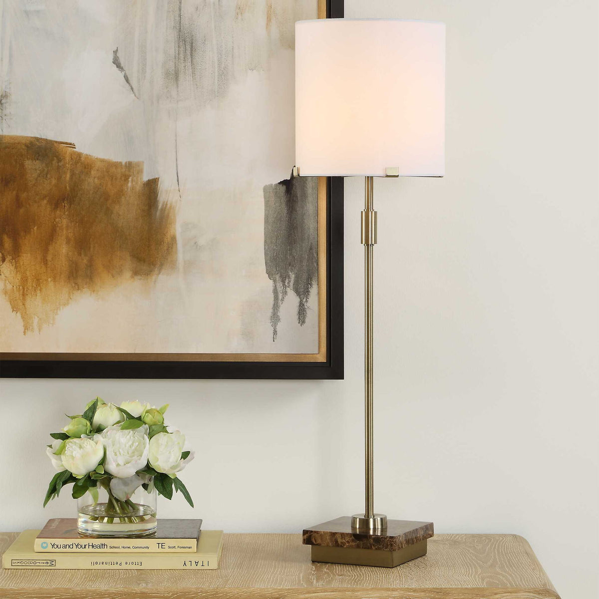 Buffet Lamp - Antique Brass / Coffee