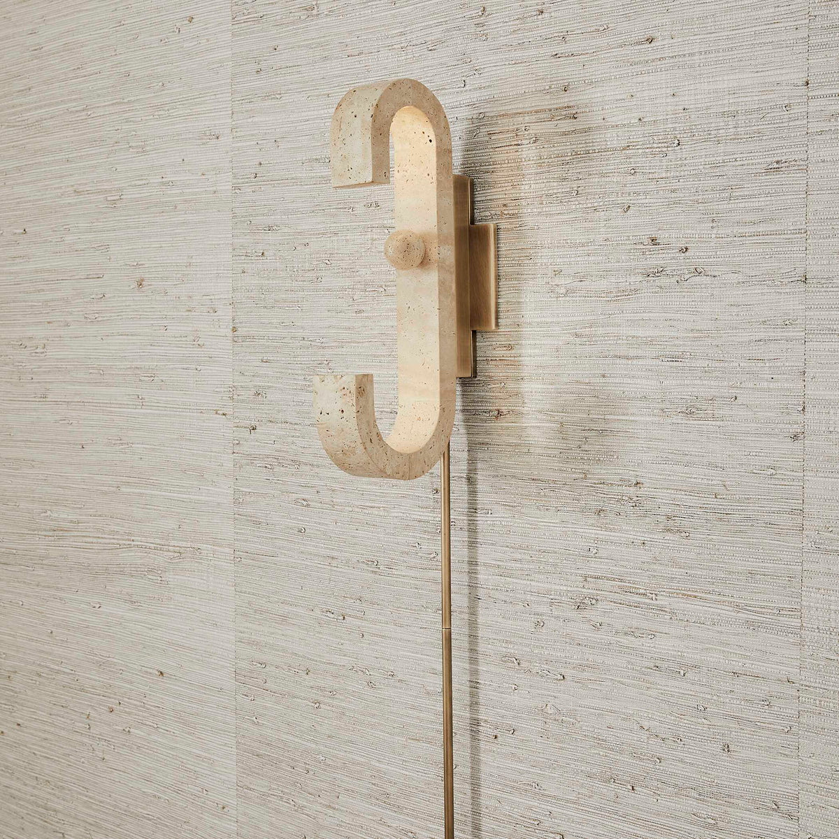 Equilibrium - Sconce - Beige / Light Antique Brass