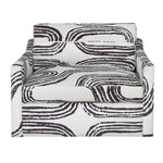 Daytona - Swivel Chair-And-A-Half - Black / White