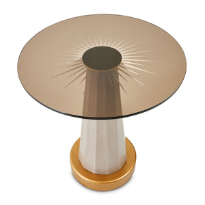 St. Charles - Chairside Table - Dove Gray - R&R Furniture Gallery (Fountain Valley, CA)