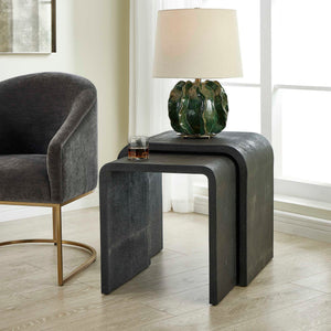 Interpose - Nesting Side Table (Set of 2) - Black