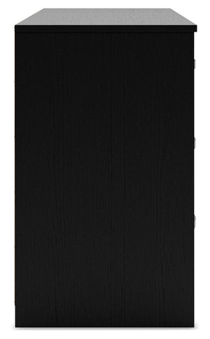 Finch - Six Drawer Dresser - 29'' Height - Black - R&R Furniture Gallery (Fountain Valley, CA)