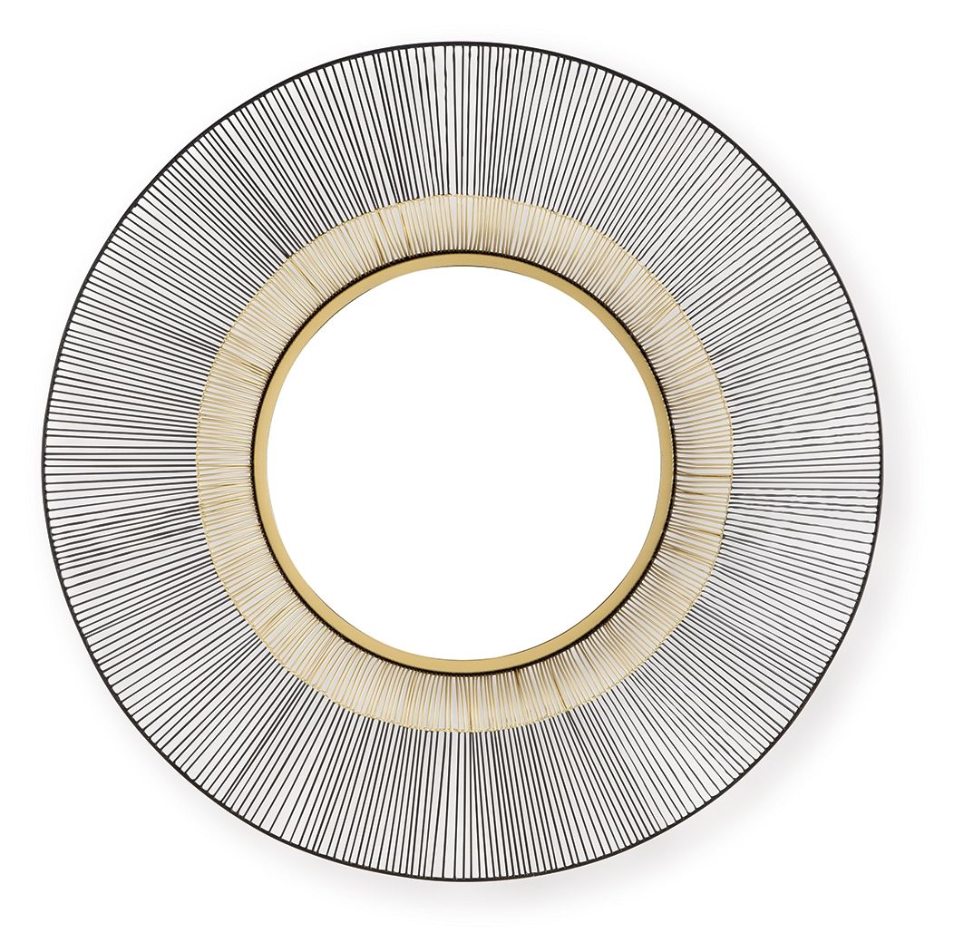 Dallmen - Accent Mirror - Black / Gold Finish - R&R Furniture Gallery (Fountain Valley, CA)