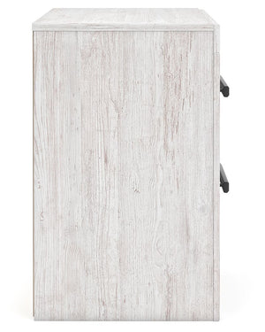 Cayboni - Two Drawer Night Stand - Whitewash - R&R Furniture Gallery (Fountain Valley, CA)