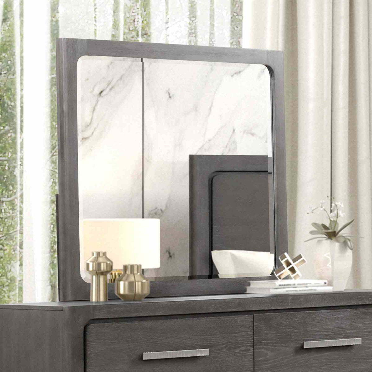 Crowthorne - Mirror, Warm Gray