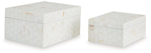 Aldenburg - Box Set (Set of 2) - Cream - R&R Furniture Gallery (Fountain Valley, CA)