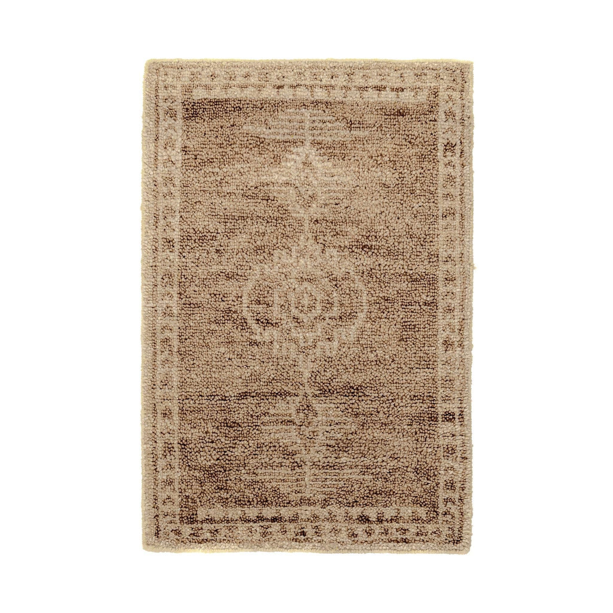 Classic Home Luxor Cairo hand-knotted rug with intricate geometric patterns, woven in warm earthy tones for elegant home decor.