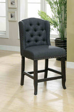 Sania - Counter Ht. Wingback Chair, D.Gray (2/CTN)