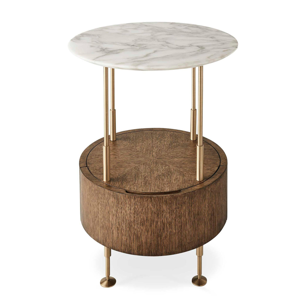 By Your Side - Table - Brass / Woodtone / White
