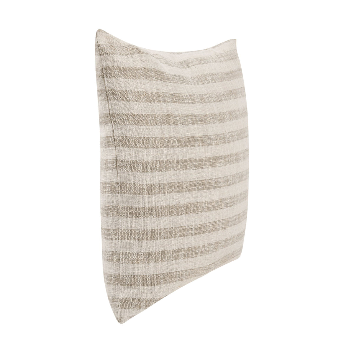 Villa Linna 24-inch accent pillow in ivory and natural with textured geometric design