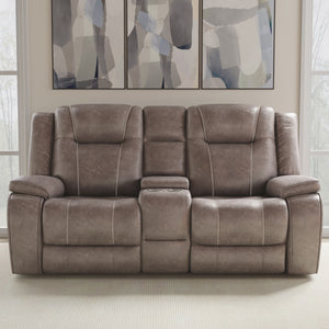 Blake - Reclining Console Loveseat - Desert Taupe