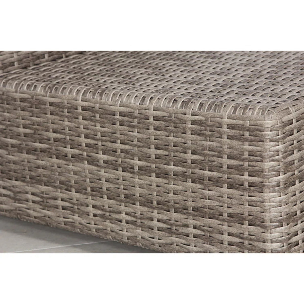 Wicker Sectional Seating Group With Cushions - Gray Mix