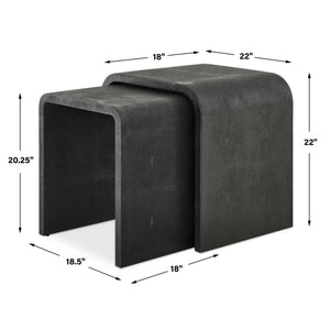 Interpose - Nesting Side Table (Set of 2) - Black