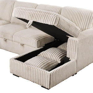 Thurston - Storage Sectional Sofa With Pop Up Bed