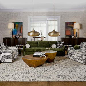 Slope Sofa - Sofa - Martini Olive Antique Velvet