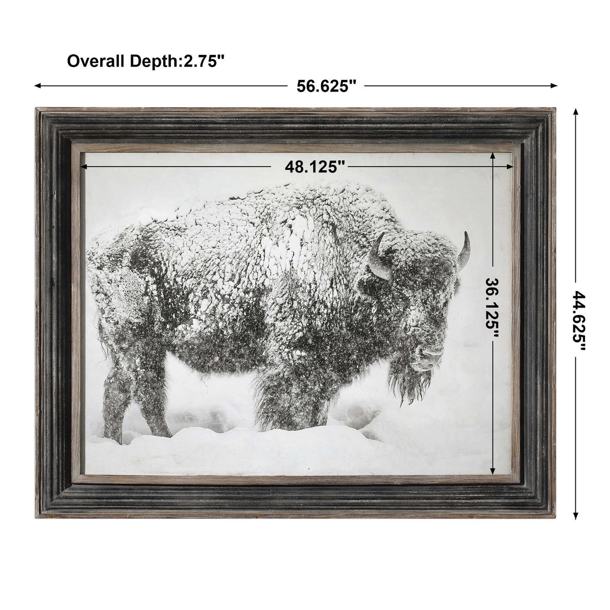 In The Storm - Framed Print - Black / White / Woodtone