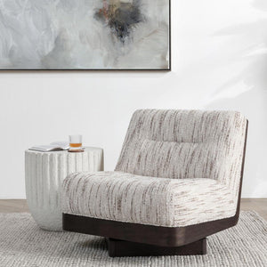 Crandall - Swivel Accent Chair - Cocoa Cream - R&R Furniture Gallery (Fountain Valley, CA)
