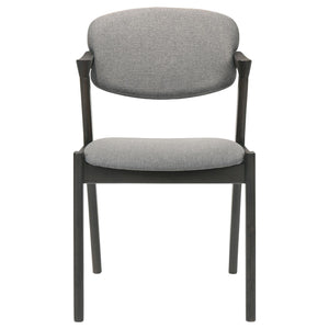 Modern Dining Chair And Zigzag Arm Design (Set of 2)