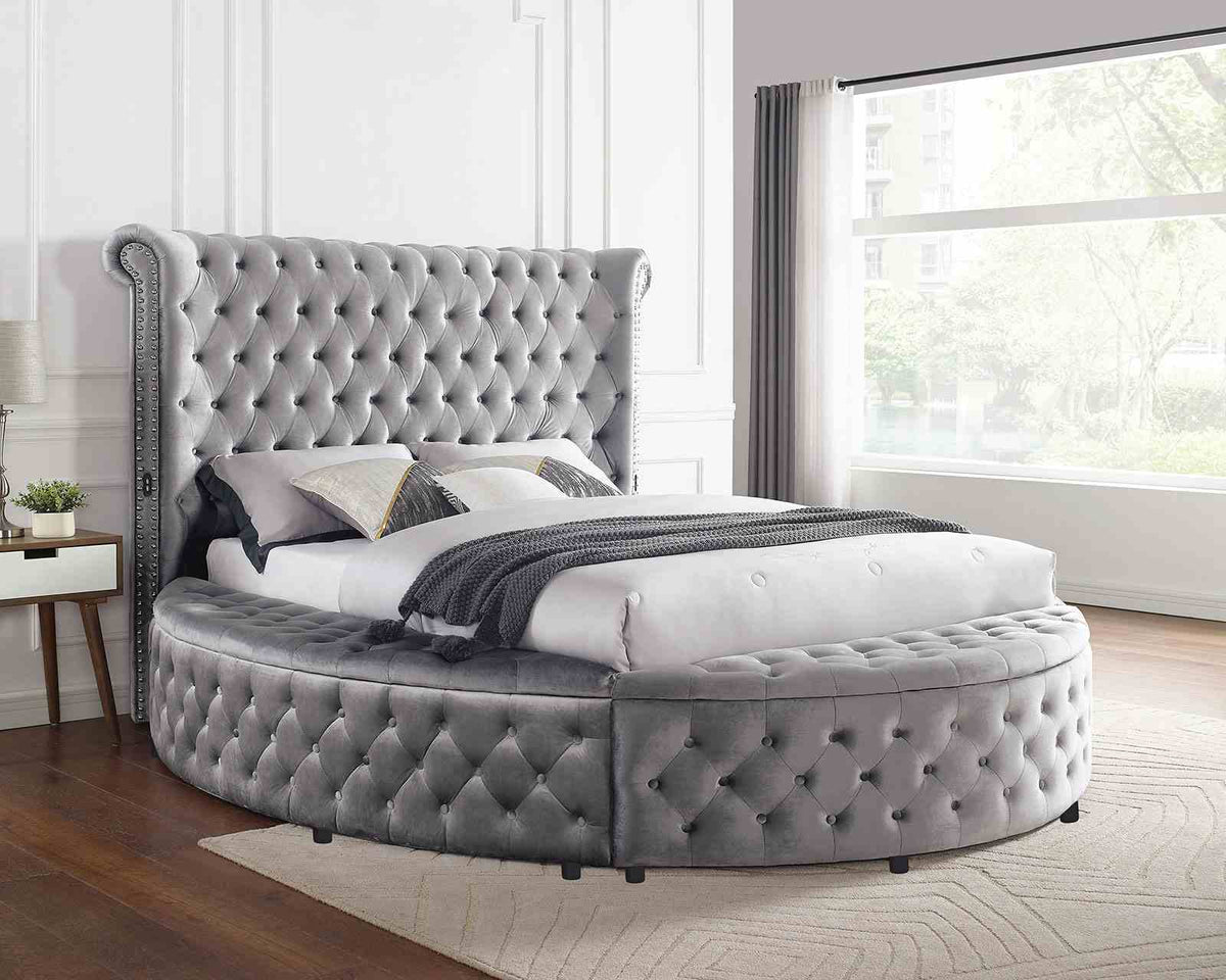 Sansom - Queen Bed, Gray