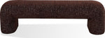 Mocoa Fully Upholstered Bench in Mongoose Chenille
