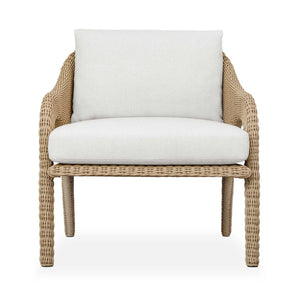 Kavali - Outdoor Wicker Lounge Chair - Woodtone