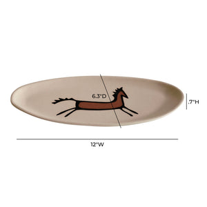 Earthenware - "Horseplay" Catchall Dish - White - R&R Furniture Gallery (Fountain Valley, CA)