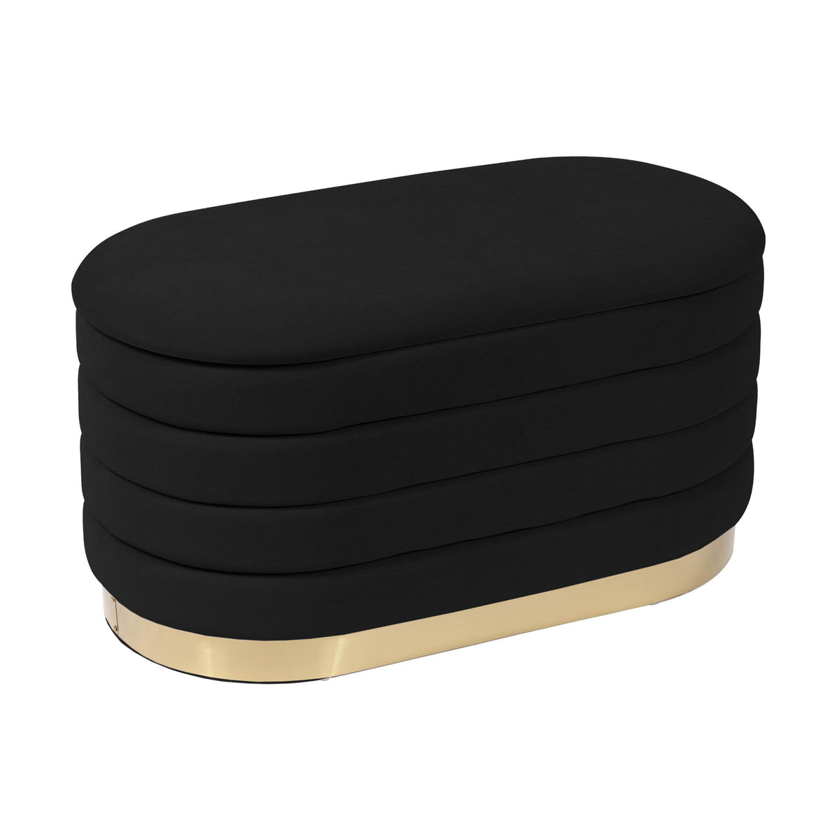 Lillian - Velvet Storage Bench - R&R Furniture Gallery (Fountain Valley, CA)