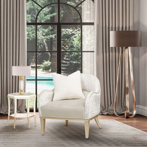 Yvette - Accent Chair - Porcini / Medium Champagne