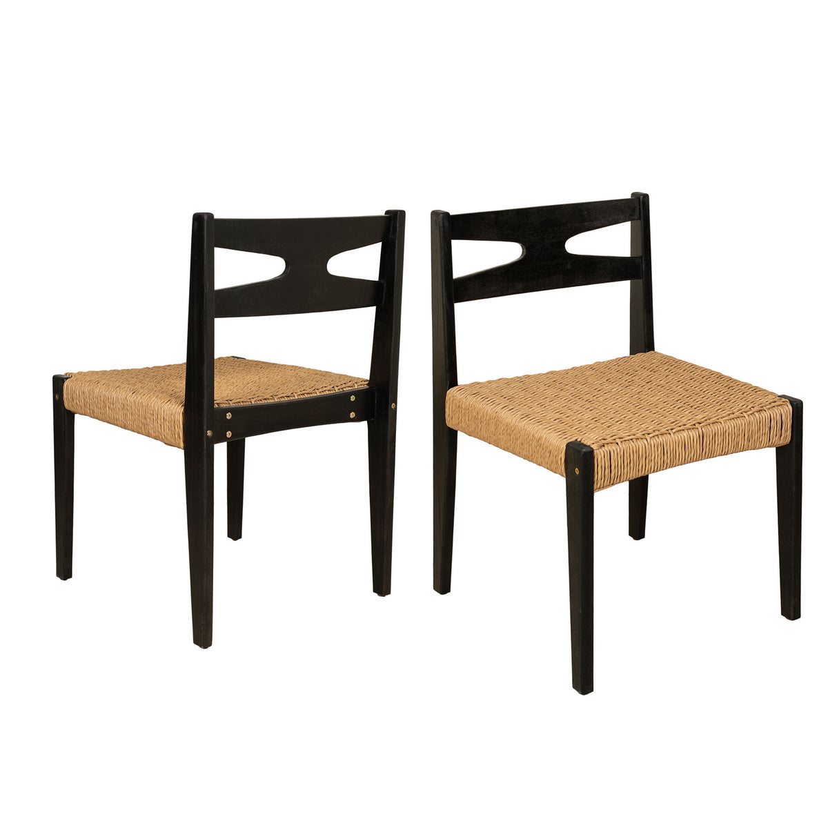 Dining Side Chairs, Indoor Outdoor Armless Chair (Set of 2)