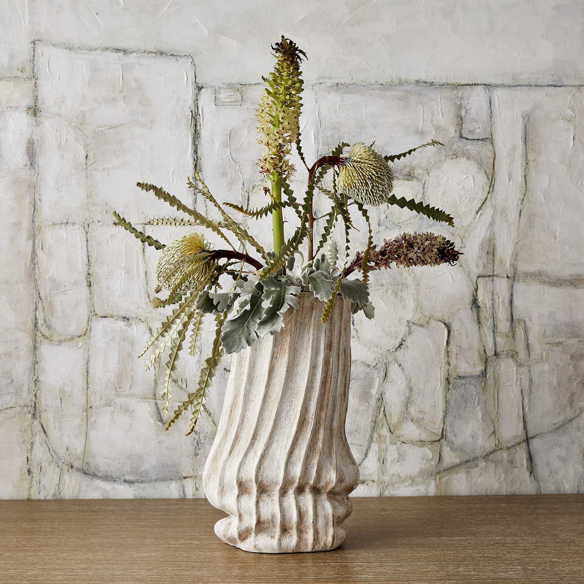 Puddle - Vase - Brown / White